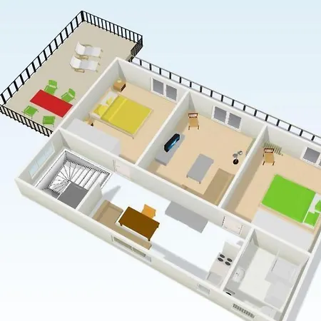 Hébergement de vacances Karmen Auf Zwei Ebenen Mit Garten By Interhome